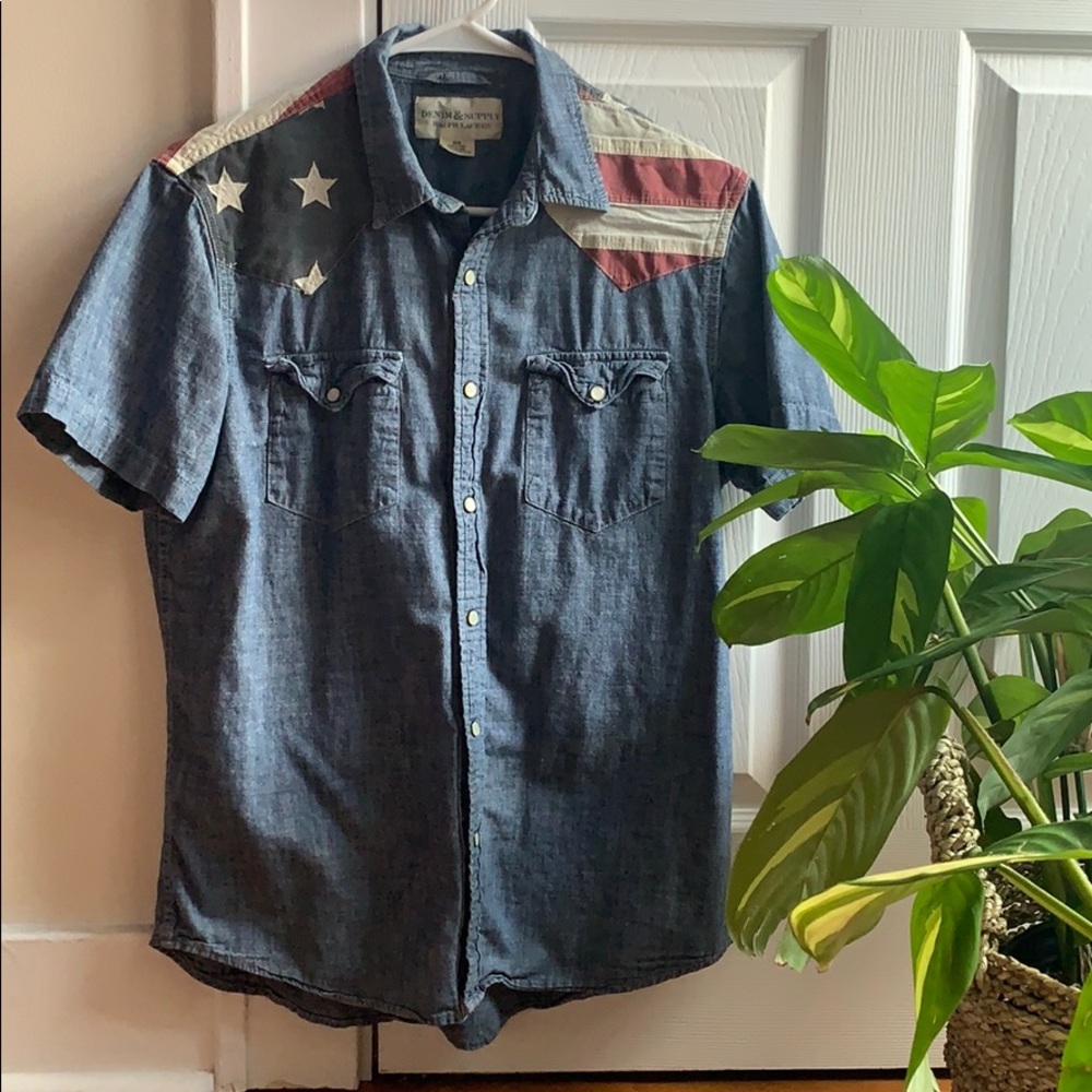 American Flag Ralph Lauren button down